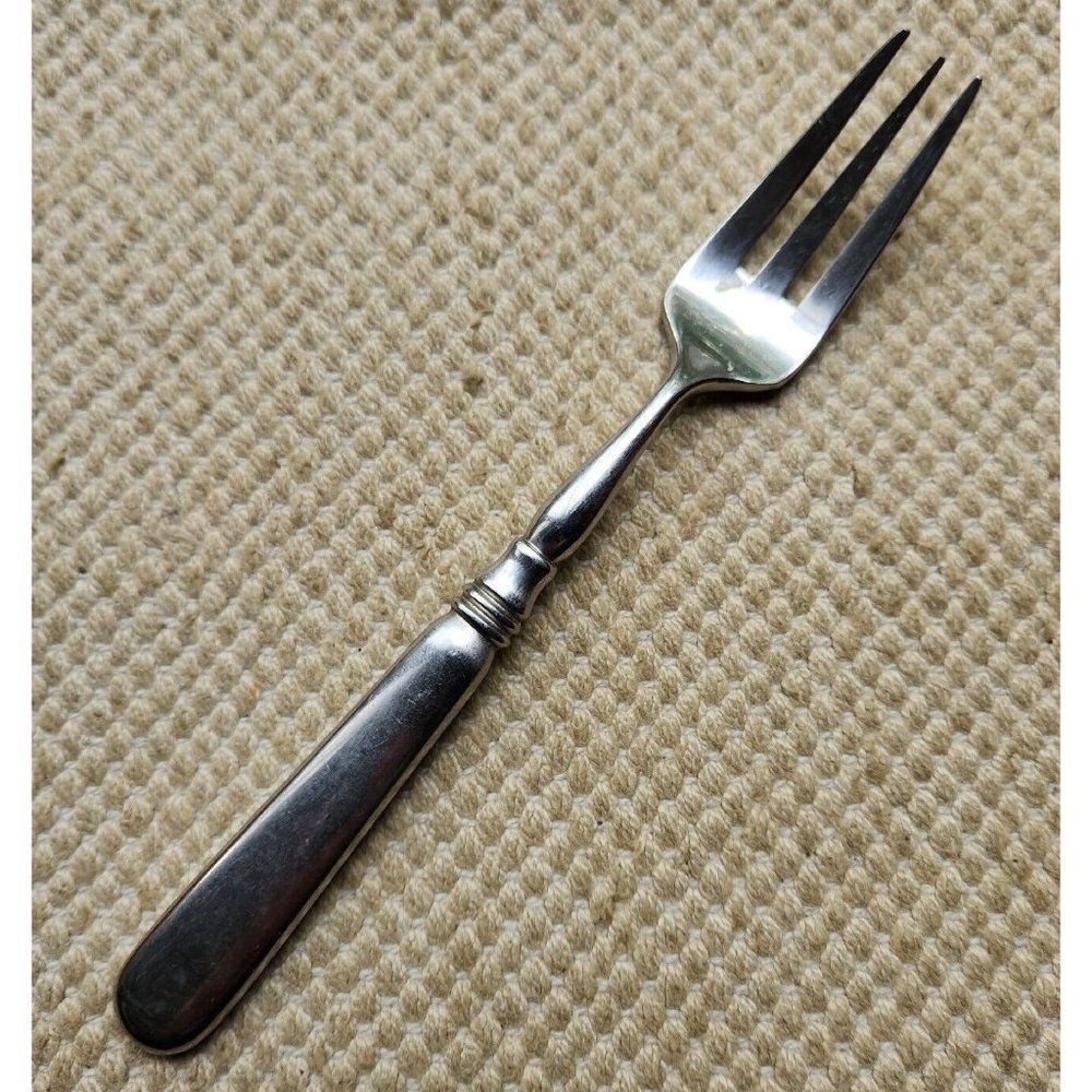 Yamazaki OLD DENMARK Steenberg Salad Fork Glossy Stainless Flatware Japan 6 3/4”